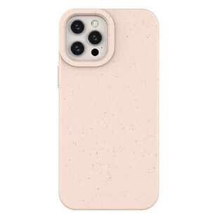 Eco Case hoesje voor iPhone 12 Pro Max siliconen telefoonhoesje roze