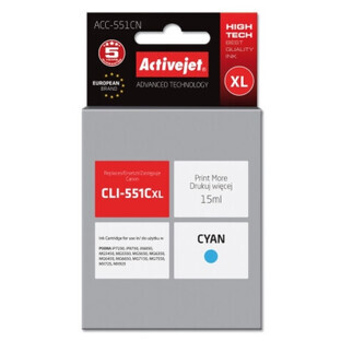 ActiveJet, Ink for Canon ACC-551CN (replacement CLI-551C) cyan (blue)
