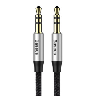 Baseus Yiven M30 cablu audio stereo AUX 3,5 mm mascul mini jack 1,5 m argintiu/negru (CAM30-CS1) Baseus Yiven M30 cablu audio stereo AUX 3,5 mm mascul mini jack 1,5 m argintiu/negru (CAM30-CS1)