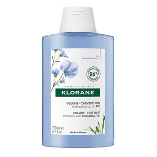 Klorane, Shampoo met biologische vlas, 200 ml