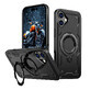 Hybrid Armor Trendy hoesje met MagSafe voor iPhone 16 - zwart