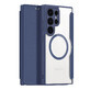 Custodia Dux Ducis Skin X Pro per Samsung Galaxy S24 Ultra con MagSafe e flip cover - blu