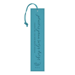 Leather bookmark Entrust your path to the Lord