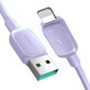 Joyroom Multi-Color Serie A14 Lightning / USB-A 2.4A 1.2 m Kabel - lila