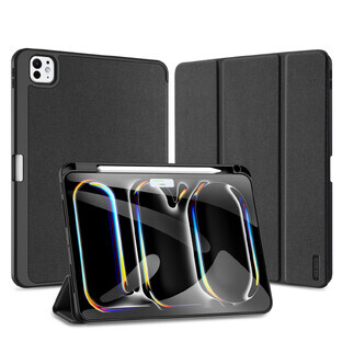 Dux Ducis Domo étui avec rabat et smart sleep pour iPad Pro 11 2024 - noir