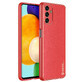 Dux Ducis Yolo elegant eco lederen hoesje Samsung Galaxy A13 5G rood