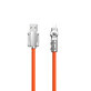 Dudao L24AL Câble d'angle USB-A - Lightning avec rotation de 180° 30W 1m - orange