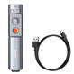 Baseus Orange Dot wireless presentation laser pointer - gray (with rechargeable battery)