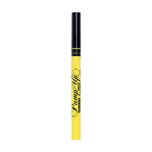 Lovely Pump Up Brush Eyeliner nero con pennello di precisione nero profondo