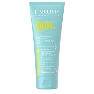 Eveline Cosmetics Perfect Skin Acne Micro-gommage - pâte - masque 3en1, 75 ml
