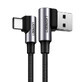 Ugreen hoekkabel USB - USB Type C Quick Charge 3.0 QC3.0 3 A 2 m grijs (US176 20857)