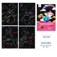 Unicorno magico da grattare 4 pezzi 21x29,5 cm