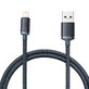 Baseus Crystal Shine Series USB cable for fast charging and data transfer USB Type A - Lightning 2.4A 1.2m black (CAJY000001)