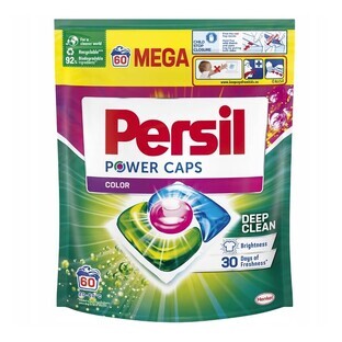 Persil Power Caps per il lavaggio di tessuti colorati, 60 pezzi.