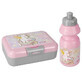 Set bidón 350ml + caja desayuno 16x12.5x5.5cm Unicornio