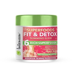 Intenson Superfoods Fit amp; Detox Elixir Shake de fibre, 135g