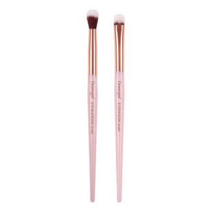 Donegal Mineral Pink Shadow Application and Blending Brush, 2 pieces