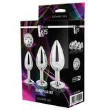 Dream Toys Gleaming Love Silver Plug Set anaalplug, 3 stuks