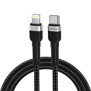 Wozinsky WNBCL1 Cable Lightning / USB-C PD 30W 1 m - negro