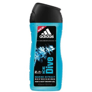 Adidas, Ice Dive, Gel de ducha para hombre, 400 ml