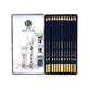 Coffret de crayons de croquis en métal 12 pièces
