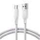 Joyroom Multi-Color Series S-A34 USB-A / USB-C 100W cable 1m - white