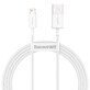 Baseus Superior USB - Lightning 2.4A 1.5 m cable White (CALYS-B02)