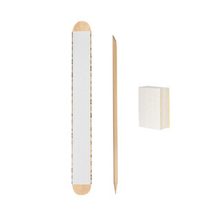 Staleks Pro Expert wegwerpset rechte vijl 100/180 + polijstblok + stick
