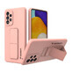 Wozinsky Kickstand Case étui en silicone avec support Samsung Galaxy A73 rose