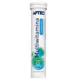 Apteo Multivitamine met magnesium, sinaasappelsmaak, 20 bruistabletten