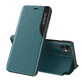 Eco Leather View Case elegante Tasche mit Flip Cover und Standfunktion iPhone 13 Pro grün
