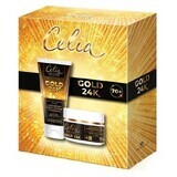 Celia De Luxe Gold 24K Set crème anti-rides de luxe 70+ 50 ml + crème de luxe pour les mains et les ongles 80 ml Celia De Luxe Gold 24K Set crème anti-rides de luxe 70+ 50 ml + crème de luxe pour les mains et les ongles 80 ml