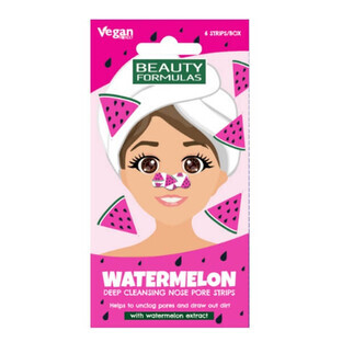 Beauty Formulas Strisce nasali per la pulizia profonda Anguria, 6 pezzi