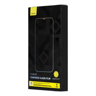 Baseus tempered glass for iPhone 14 Plus / 13 Pro Max full screen with 0.4mm speaker cover + mounting kit