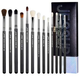 Jessup Pro Blending Brushes Set T338 perii de machiaj pentru ochi, 13 bucăți