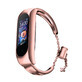 Replacement metal band bracelet chain strap for Xiaomi Mi Band 6 / 5 / 4 / 3 pink