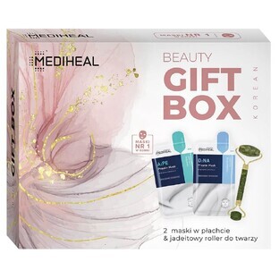 Mediheal Beauty Gift Box Set aus Blattmaske + Jade-Gesichtsroller