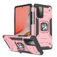 Wozinsky Ring Armor étui hybride blindé + support magnétique Samsung Galaxy A72 4G rose