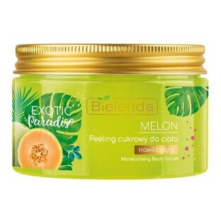 Bielenda Exfoliante Corporal Hidratante de Azúcar de Melón Paraíso Exótico, 350 ml