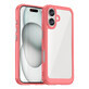 Outer Space hoesje met gel frame voor iPhone 16 Plus - rood