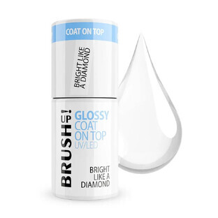 BrushUp! Glossy Coat On Top Glossy hybrid top Bright Like A Diamond, 5 g