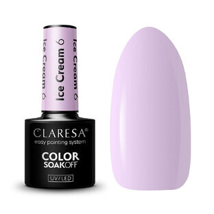 Claresa Soak Off UV/LED Ice Cream Hybrid Varnish 6, 5 g