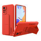 Wozinsky Kickstand Case étui en silicone avec support pour Xiaomi Redmi Note 11 Pro rouge