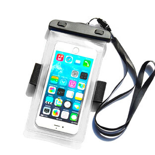 Waterdichte armband PVC telefoonhoes - transparant