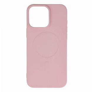 Coque en silicone liquide MagSafe pour iPhone 16 Pro Max - rose clair