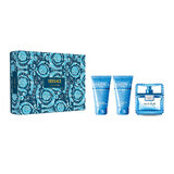 Versace Man Eau Fraiche Eau de Toilette, 50 ml + Shower Gel, 50 ml + Aftershave Balm 50 ml