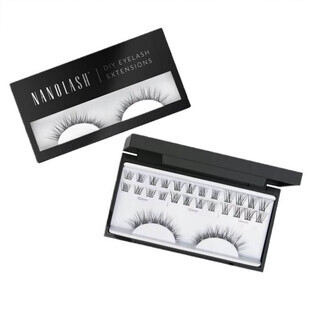 Nanolash DIY Eyelash Extensions Künstliche Wimpern in Clustern Classy, 36 Stück