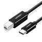 Cavo stampante Ugreen USB-C - USB-B 480Mb/s 2m nero (US241)