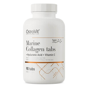 OstroVit Marine Collagen + Hyaluronic Acid + Vitamin C, 90 comprimés