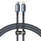 Baseus Kabel CAJY000201 Lightning - USB-C PD QC 20W 480Mbps 1.2m - schwarz